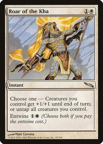 "Roar Of The Kha" - Magic The Gathering Card - Mirrodin