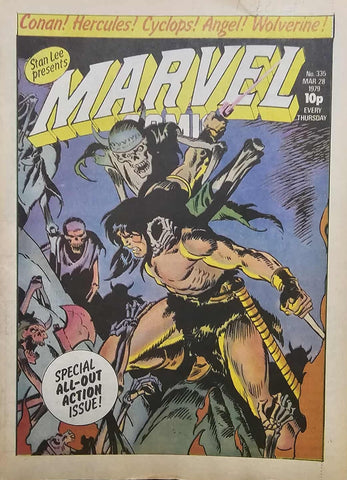 Marvel Comic #335 - Marvel/British - 1979 - 1st Solo Wolverine