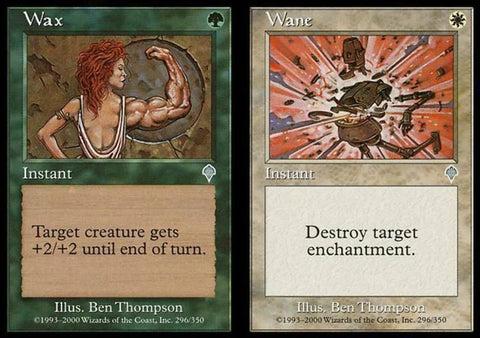 "Wax / Wane" x4 - Magic The Gathering - Invasion - 4-Card Playset