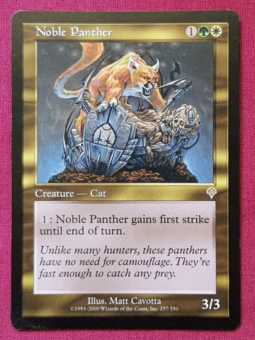 "Noble Panther" - Magic The Gathering Card - Invasion