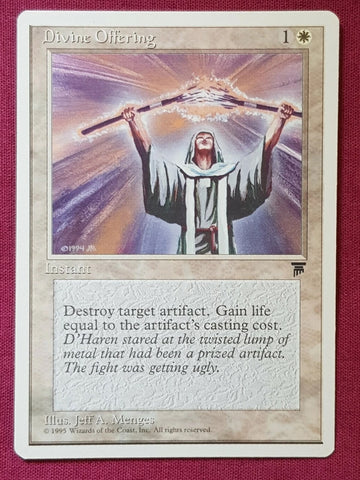 "Divine Offering" - Magic The Gathering Card - Chronicles