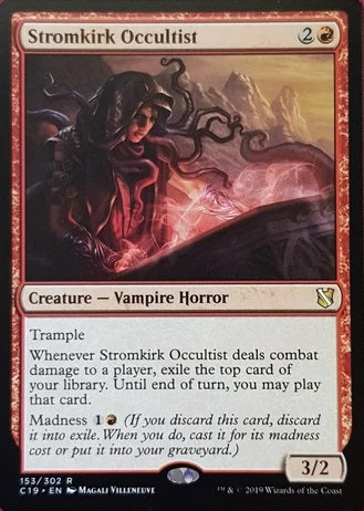 "Stromkirk Occultist" - Magic The Gathering Card - C19