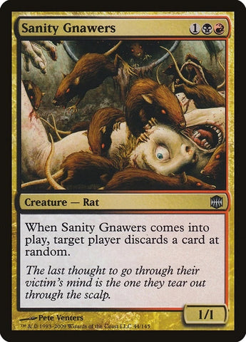 "Sanity Gnawers" - Magic The Gathering - Alara Reborn - 4-Card Playset