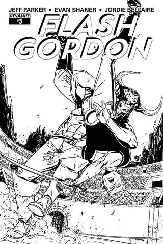 Flash Gordon #3 - Dynamite - 2014 - B/W Cover