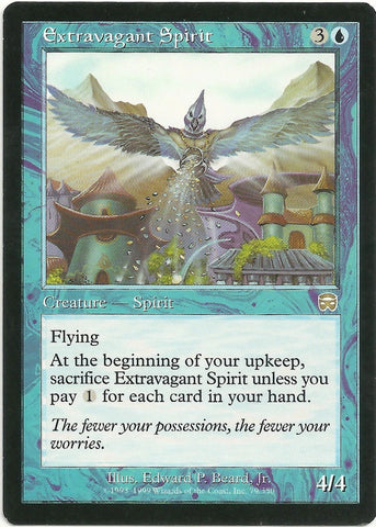 "Extravagant Spirit" -  Magic The Gathering - Mercadian Masques