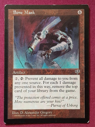 "Bone Mask" - Magic The Gathering Card - Mirage