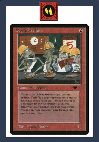 "Goblin Artisans" - Magic The Gathering Card - Antiquities