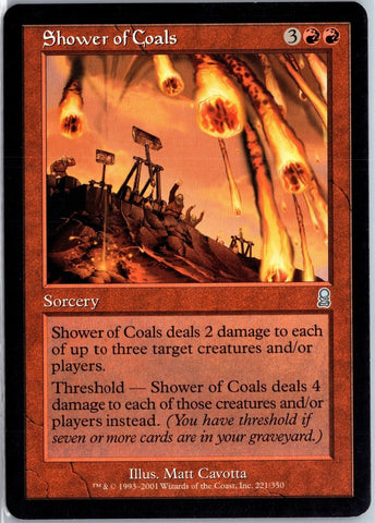 "Shower Of Coals" - Magic The Gathering Card - Odyssey