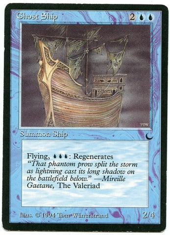 "Ghost Ship" - Magic The Gathering Card - The Dark