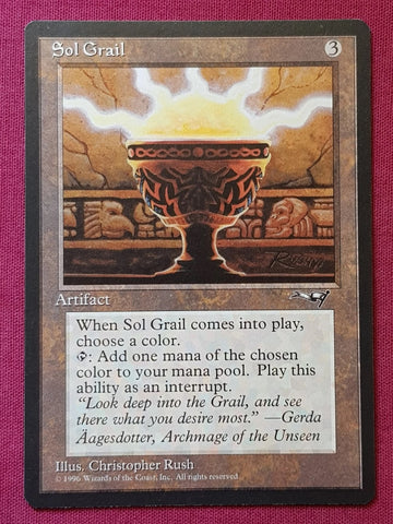 "Sol Grail" - Magic The Gathering Card - Alliances
