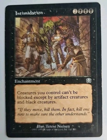 "Intimidation" - Magic The Gathering Card - Mercadian Masques