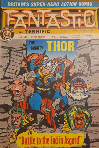 Fantastic Comic #58 - Marvel UK - 1968