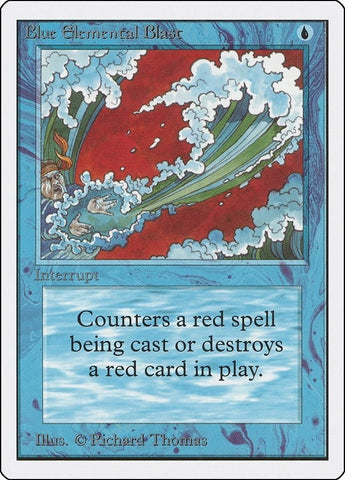 "Blue Elemental Blast" - Magic The Gathering Card - Unlimited