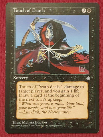 "Touch Of Death" - Magic The Gathering Card - Ice Age