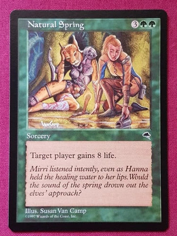 "Natural Spring" - Magic The Gathering Card - Tempest