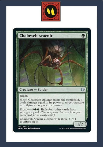"Chainweb Aracnir" - Magic The Gathering Card - THB