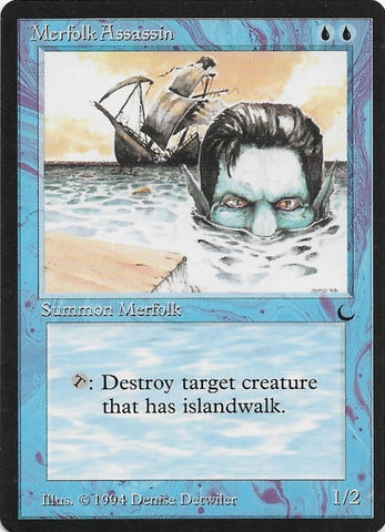 "Merfolk Assassin" - Magic The Gathering - The Dark
