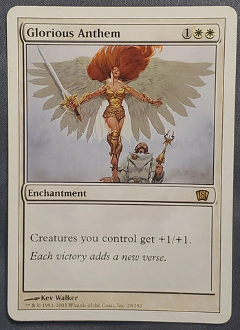 "Glorious Anthem" - Magic The Gathering Card - 8th Edition