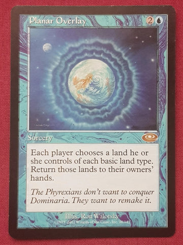 "Planar Overlay" - Magic The Gathering Card - Planeshift