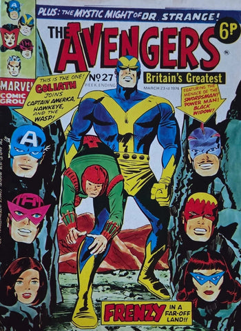 The Avengers #27 - British - Marvel Comics - 1974