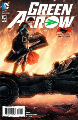 Green Arrow #50 - DC Comics - 2016 - Batman & Superman Variant