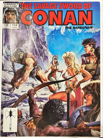 Savage Sword of Conan #154 - Marvel Magazines - 1988