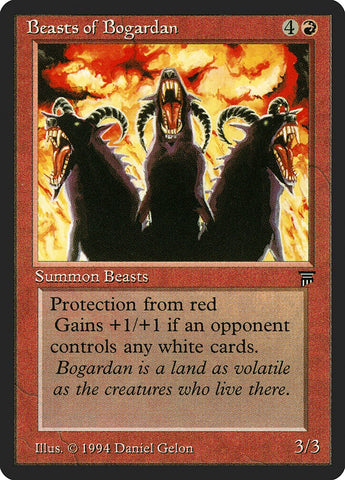 "Beasts Of Bogardan" - Magic The Gathering Card - Legends