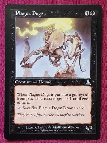 "Plague Dogs" - Magic The Gathering Card - Urza's Destiny