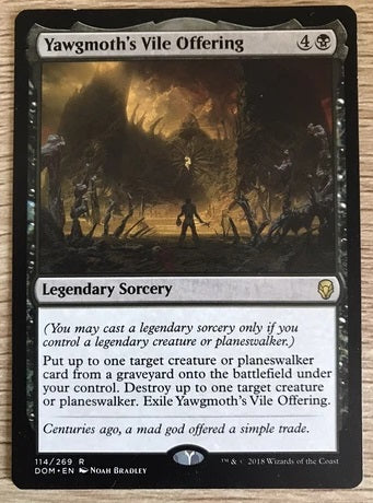 "Yawgmoth's Vile Offering" - Magic The Gathering Card - DOM
