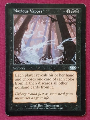 "Noxious Vapors" x4 - Magic The Gathering - Planeshift - 4-Card Playset