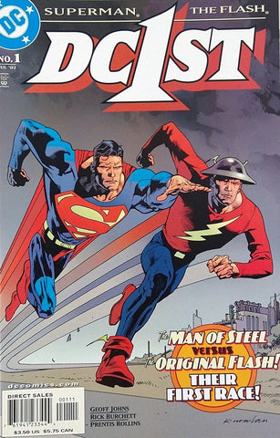 DC1ST #1 - DC Comics - 2002 - Superman Vs Flash First Race Reprint