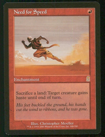 "Need For Speed" - Magic The Gathering Card - Odyssey