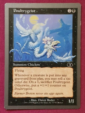 "Poultrygeist" - Magic The Gathering Card - Unglued