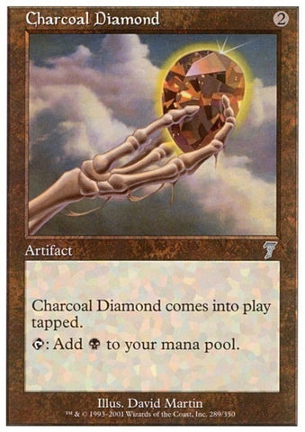 "Charcoal Diamond" - Magic The Gathering Card - 7th Edition