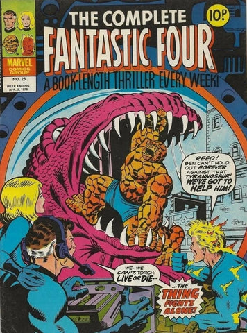 Complete Fantastic Four #28 - #32 (5x Comics RUN) - Marvel/British - 1978