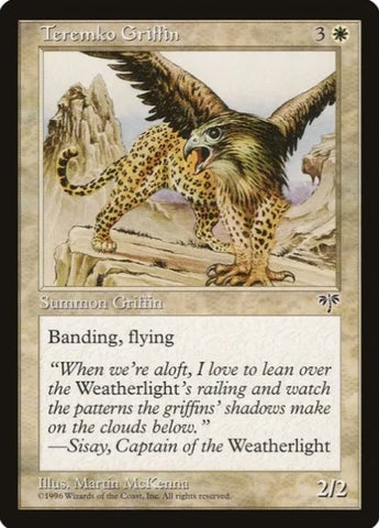 "Teremko Griffin" x4 - Magic The Gathering - Mirage - 4-Card Playset