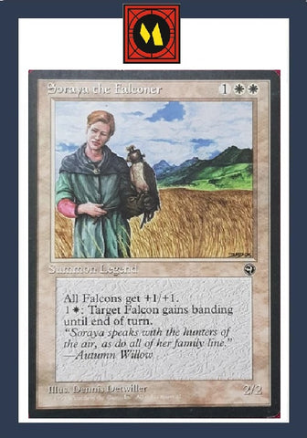 "Soraya The Falconer" - Magic The Gathering Card - Homelands