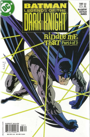 Batman Legends of the Dark Knight #188 - DC Comics - 2005