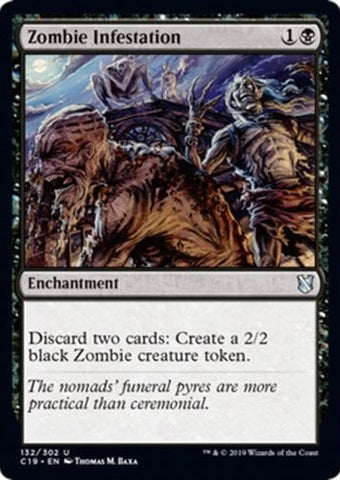 "Zombie Infestation" - Magic The Gathering Card - C19