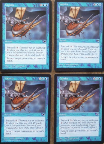 "Capsize" x4 - Magic The Gathering Card - Tempest - 4-Card Playset