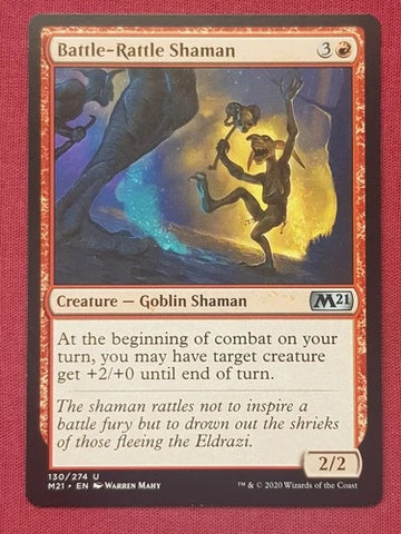 "Battle-Rattle Shaman" - Magic The Gathering Card - M21