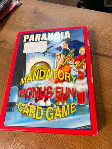 Paranoia Mandatory Bonus Fun! Card Game - Rare Demo Copy