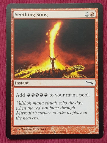 "Seething Song" - Magic The Gathering Card - Mirrodin