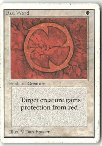 "Red Ward" - Magic The Gathering - Unlimited