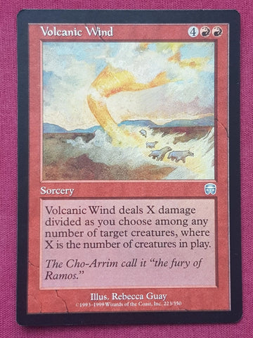 "Volcanic Wind"- Magic The Gathering Card - Mercadian Masques