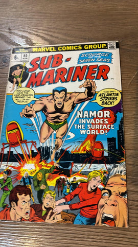 Sub-Mariner #60 - Marvel Comics - 1973