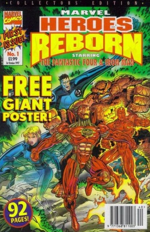 Marvel Heroes Reborn #1 - Marvel / Panini - 1997 - Poster Missing