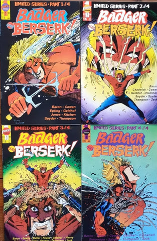 The Badger Goes Beserk! #1 2 3 4 (Set) - First Comics - 1989