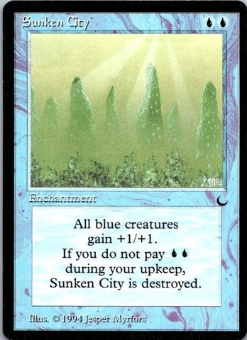 "Sunken City" - Magic The Gathering Card - The Dark