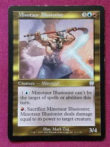 "Minotaur Illusionist" - Magic The Gathering Card - Apocalypse
